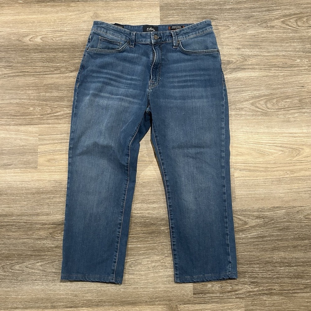34 Heritage Jeans Mens 34x24 Charisma‎ Comfort Rise Classic Straight Pants Light